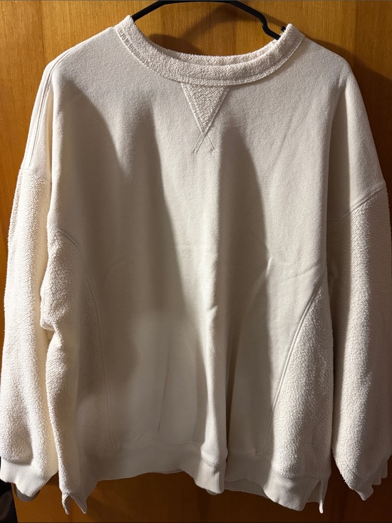 aerie Tops - aerie Cream Oversized Crewneck Sweatshirt